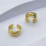 انگشتر زنانه طرح Elegant Shine رنگ طلایی مدل ELM8258 - Image 2