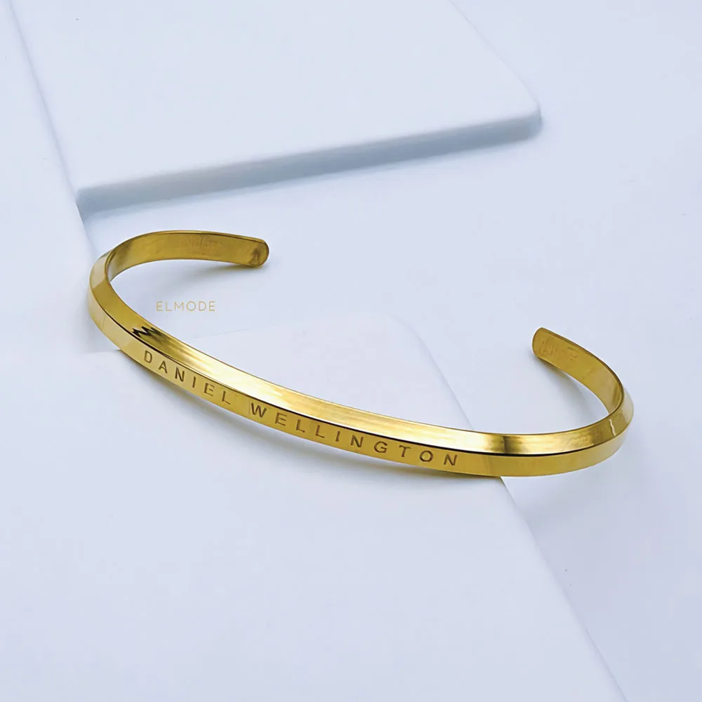Daniel Wellington gold stainless steel bangle